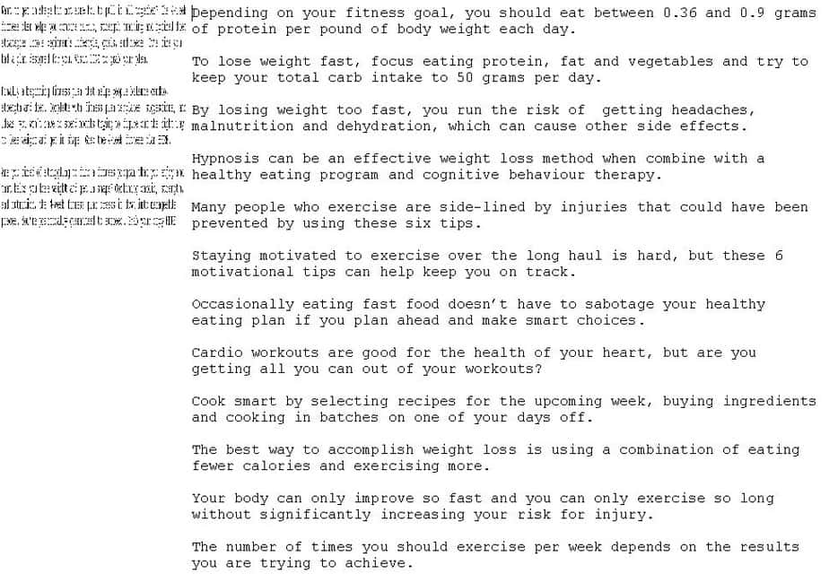 4 Week Fitness Premium PLR Social Media Tweets
