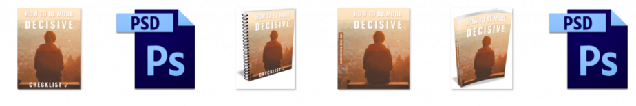 Be More Decisive PLR Editable Ecovers