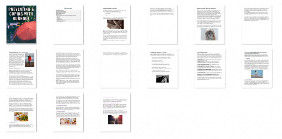 Burnout PLR eBook Inside Look Burnout PLR eBook Inside Look