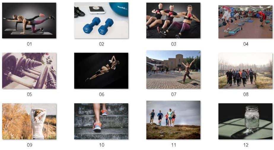 DIY Fitness Bootcamp Royalty Free Images