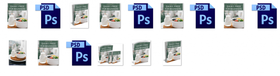 Dairy Free PLR Editable Ecovers