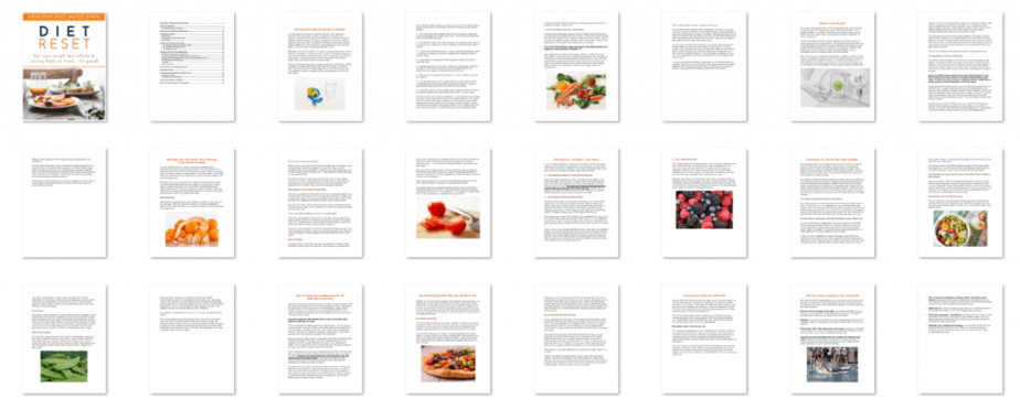 Diet Reset PLR eBook Inside Look