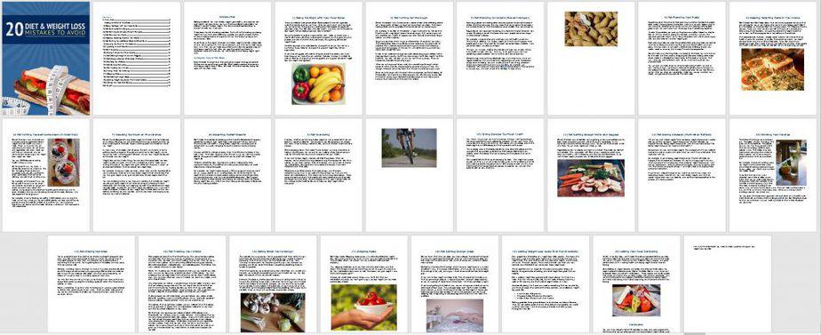 Diet and Weight Loss Mistakes Premium PLR Ebook Sneak Preview