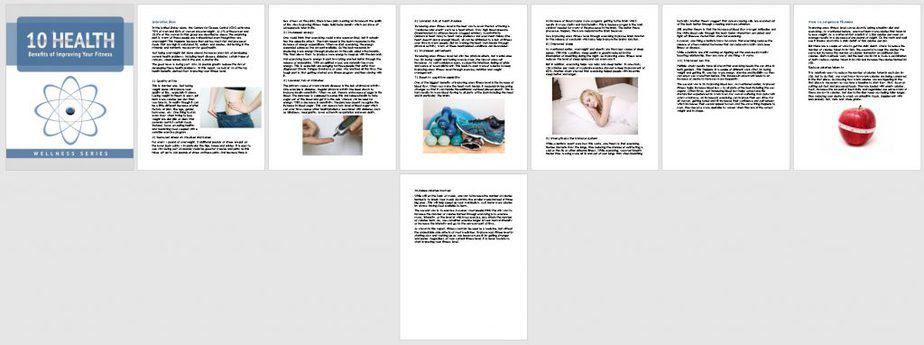 Fitness As Medicine Premium PLR Report Sneak Preview