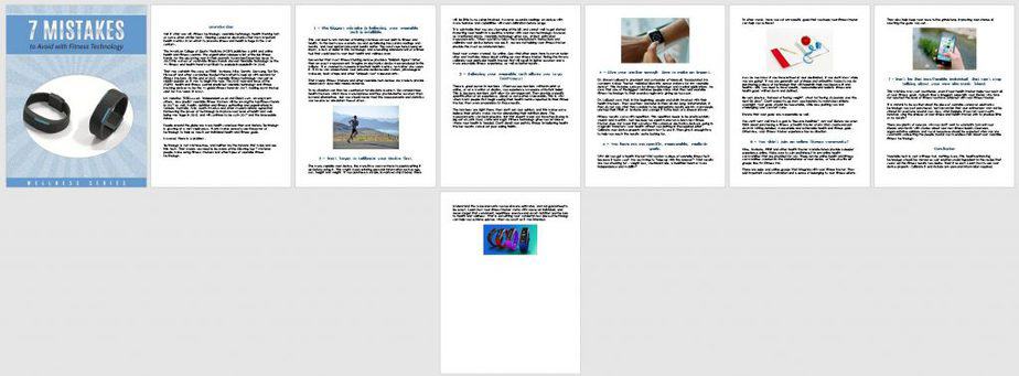 Fitness Tech Premium PLR Report Sneak Preview