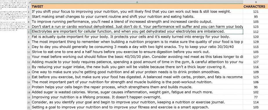 Fuel Your Fitness Social Media Tweets Fuel Your Fitness Social Media Tweets