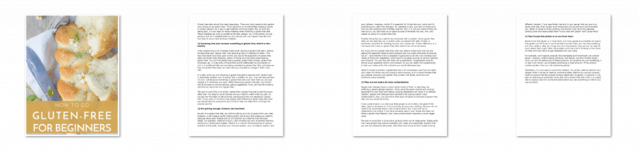 Gluten Free PLR Mini Report Inside Look