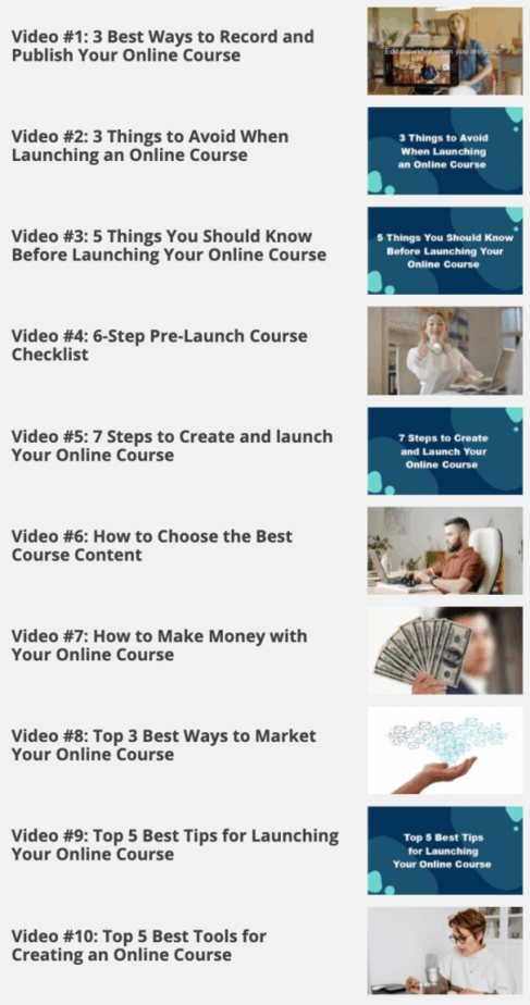 Launch Your Online Course Videos Launch Your Online Course Videos