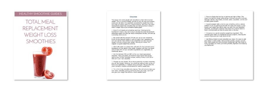 Meal Replacement Checklist Inside Look Meal Replacement Checklist Inside Look