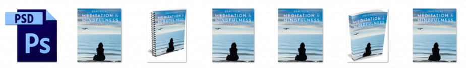 Meditation and Mindfulness PLR Editable Ecovers