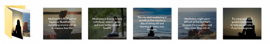 Meditation and Mindfulness PLR Social Graphics