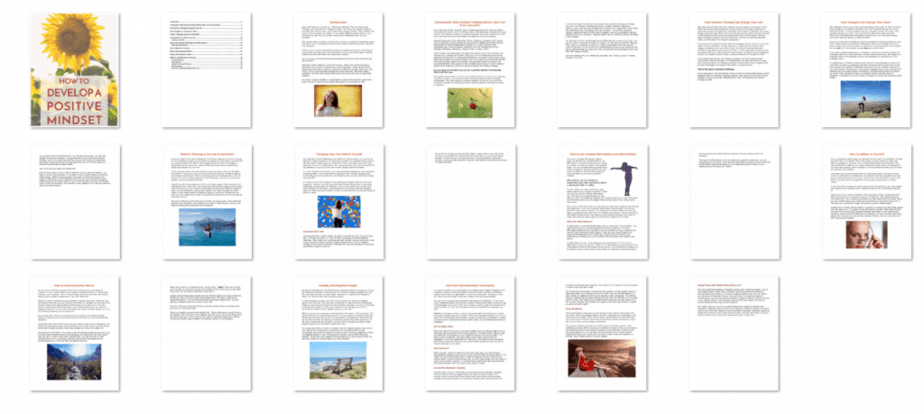 Positive Thinking PLR eBook Inside Look Positive Thinking PLR eBook Inside Look