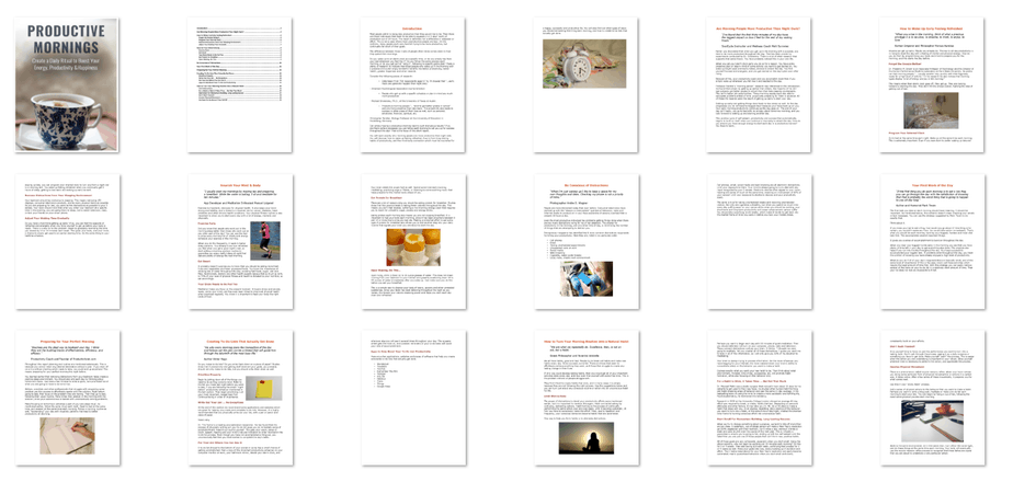 Productive Mornings Premium PLR Package 26k Words