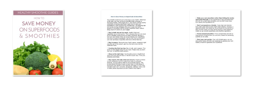 Save on Superfoods Checklist Inside Look Save on Superfoods Checklist Inside Look