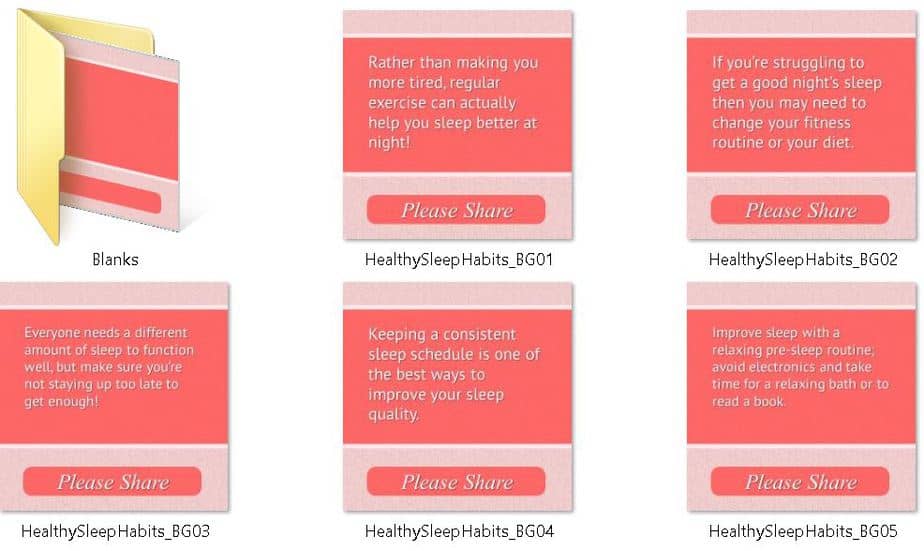 Sleep Health Better Sleep Premium PLR Social Media Tips