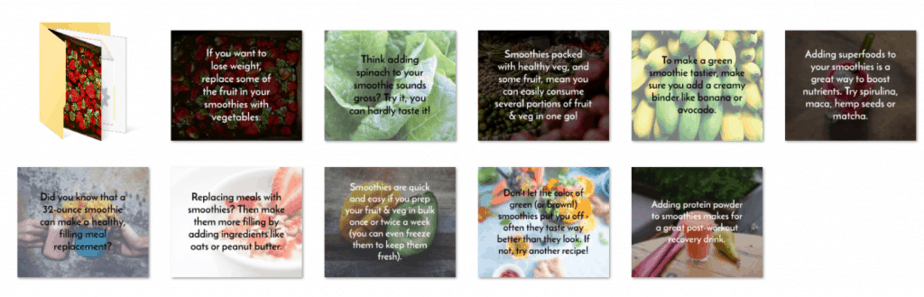 Smoothies and Superfoods PLR Social Images