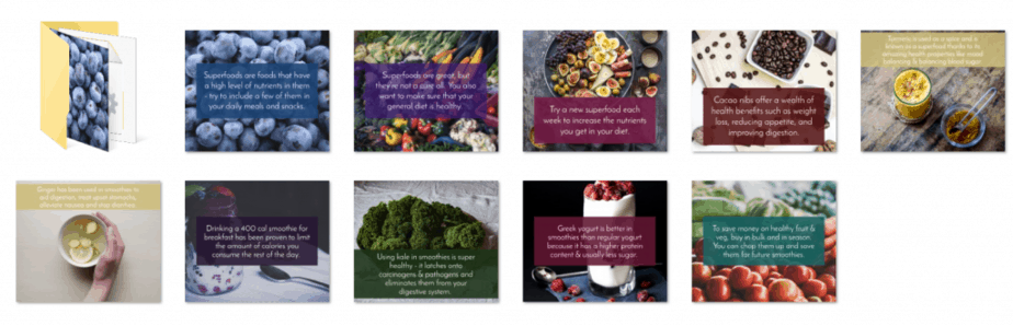 Superfoods PLR Social Images Superfoods PLR Social Images