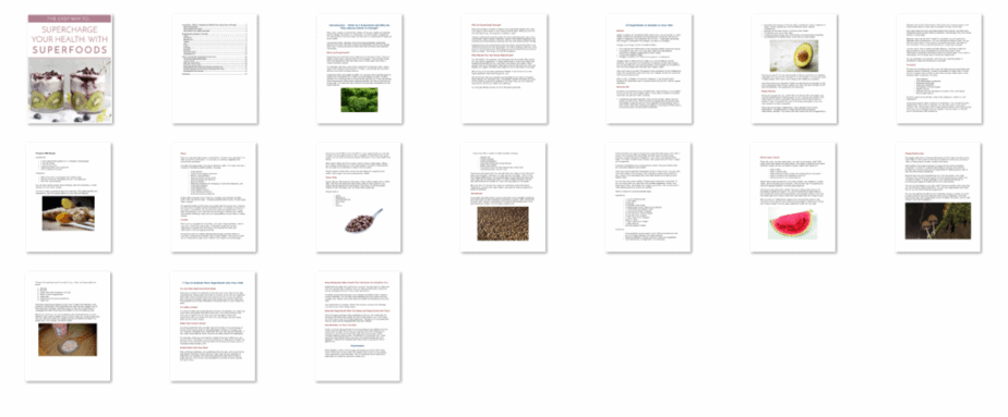 Superfoods PLR eBook Inside Look Superfoods PLR eBook Inside Look