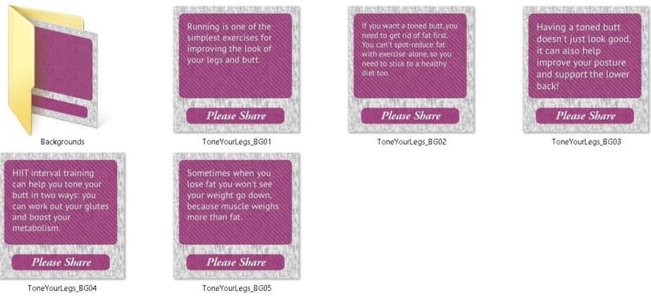 Toned Legs Premium PLR Social Media Tips Toned Legs Premium PLR Social Media Tips