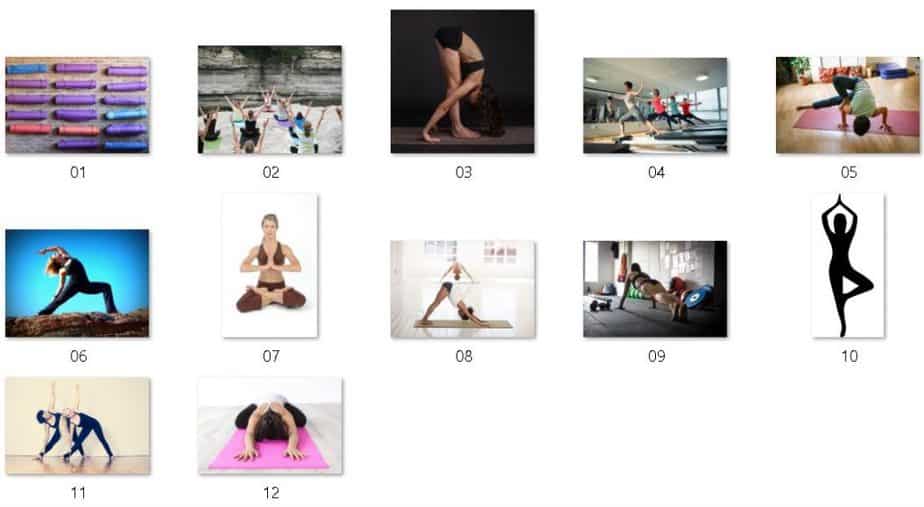 Yoga Fitness Royalty Free Images