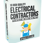 10 High Quality Electrical Contractors PLR Articles and Social Posts