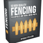 10 High Quality Fencing PLR Articles and Social Media Posts