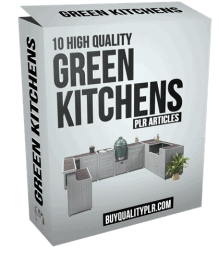 10 High Quality Green Kitchens PLR Articles