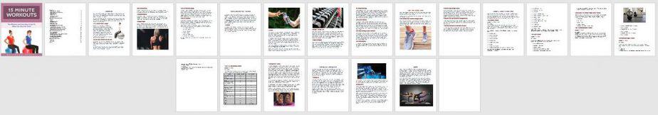 15 Minute Workouts Premium PLR Ebook Sneak Preview 15 Minute Workouts Premium PLR Ebook Sneak Preview