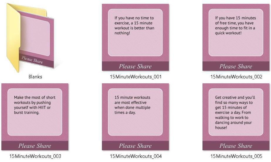 15 Minute Workouts Premium PLR Social Media Tips 15 Minute Workouts Premium PLR Social Media Tips