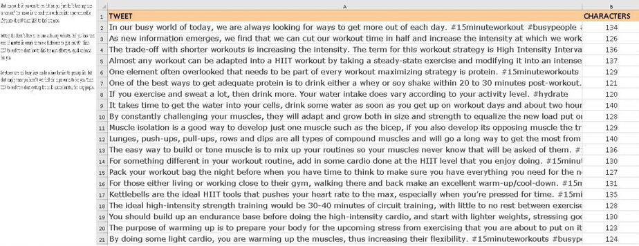 15 Minute Workouts Premium PLR Social Media Tweets 15 Minute Workouts Premium PLR Social Media Tweets