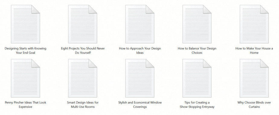 Design Decorating PLR Articles Sample text