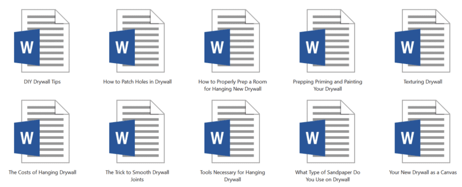 Drywall PLR Articles Sample Doc Drywall PLR Articles Sample Doc