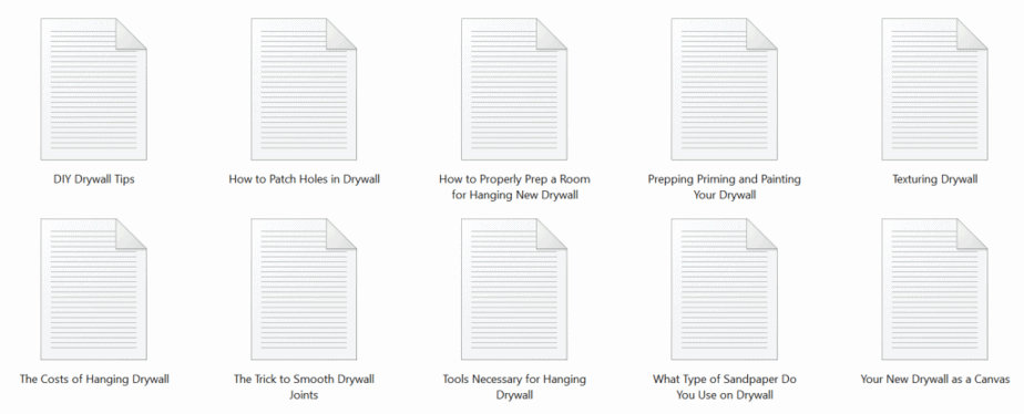 Drywall PLR Articles Sample text Drywall PLR Articles Sample text