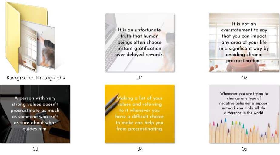 End Procrastination Premium PLR Social Media Graphics End Procrastination Premium PLR Social Media Graphics