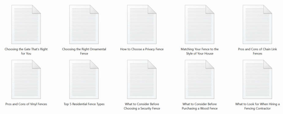 Fencing PLR Articles Sample text Fencing PLR Articles Sample text