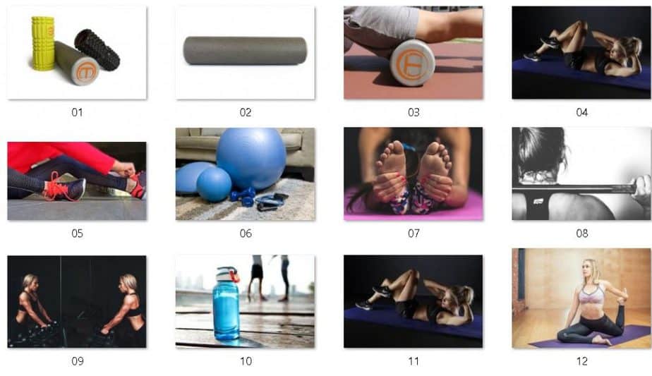 Foam Rolling Royalty Free Images
