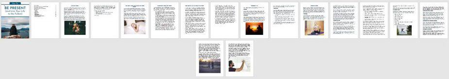 How to Be Present Premium PLR Ebook Sneak Preview How to Be Present Premium PLR Ebook Sneak Preview