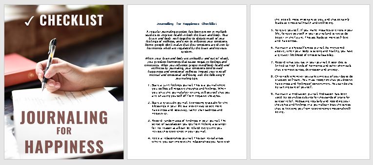 Journaling Premium PLR Checklist Sneak Preview Journaling Premium PLR Checklist Sneak Preview