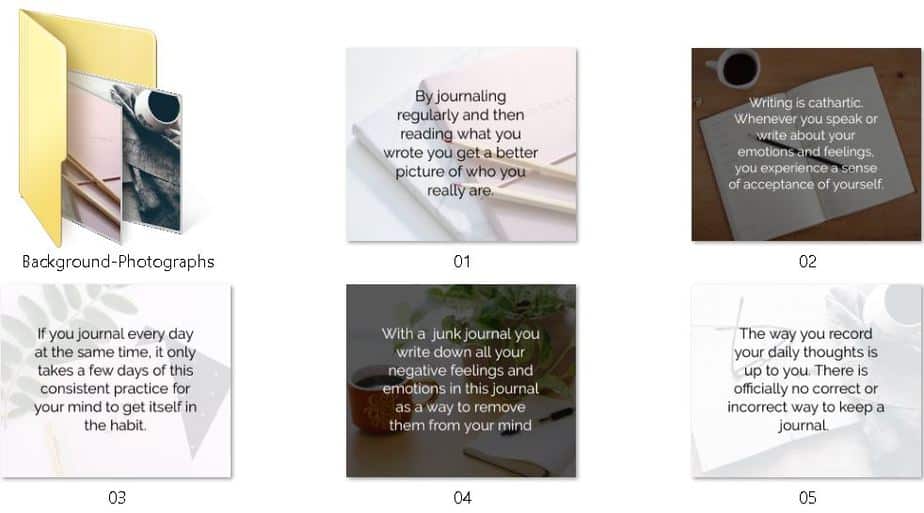 Journaling Premium PLR Social Media Graphics