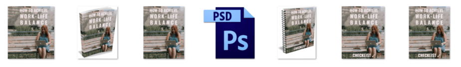 Work Life Balance PLR Editable Ecovers