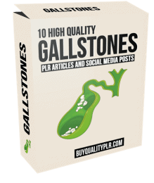 10 High Quality Gallstones PLR Articles and Social Posts