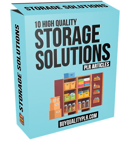 10 High Quality Storage Solutions PLR Articles and Tweets