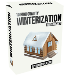 10 High Quality Winterization PLR Articles