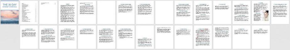 30 Day Mindset Overhaul Premium PLR Ebook 30 Day Mindset Overhaul Premium PLR Ebook