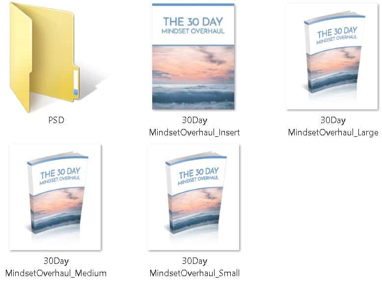 30 Day Mindset Overhaul Premium PLR Ecovers