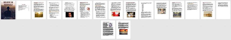 Believe in Yourself Premium PLR Ebook Sneak Preview