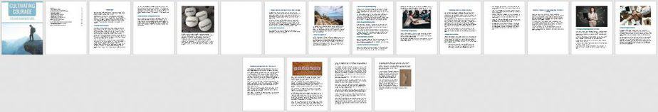 Cultivating Courage Premium PLR Ebook Sneak Preview