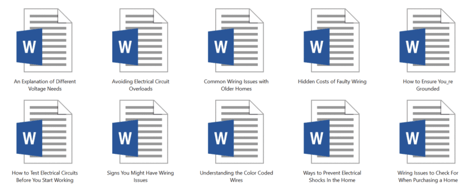 Home Electricity Wiring PLR Articles Sample doc Home Electricity Wiring PLR Articles Sample doc
