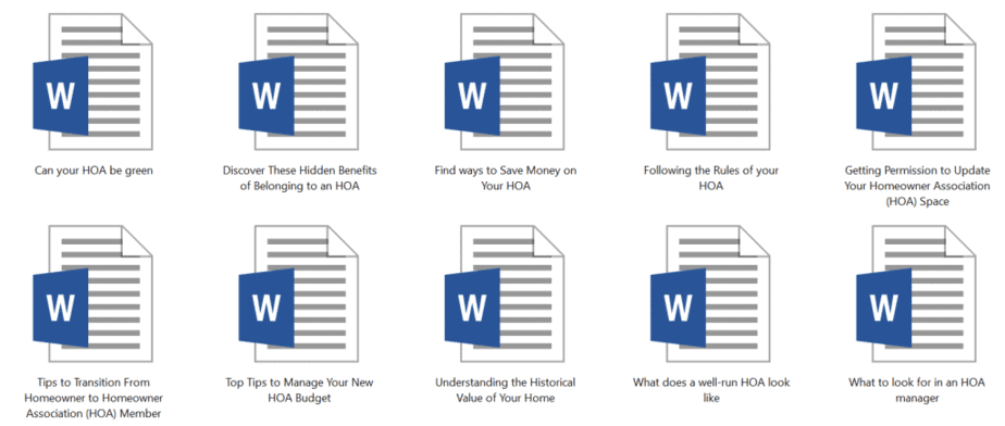 Homeowner Association PLR Articles Sample doc Homeowner Association PLR Articles Sample doc