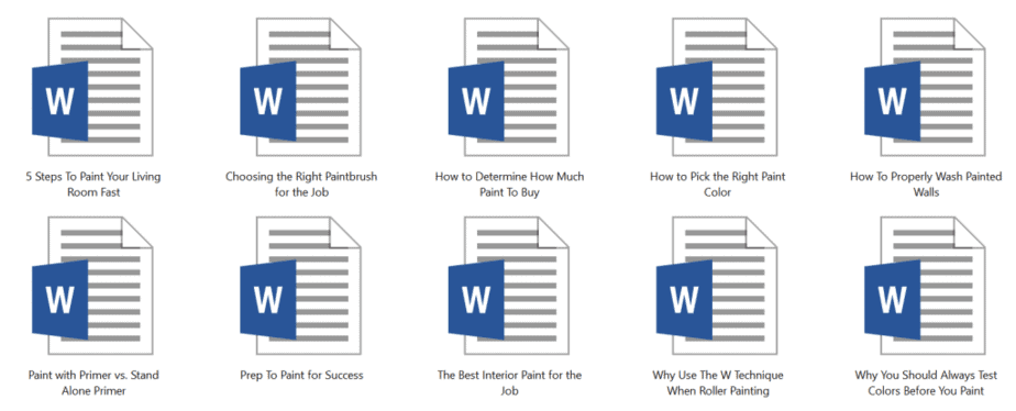 Interior Painting PLR Articles Sample doc